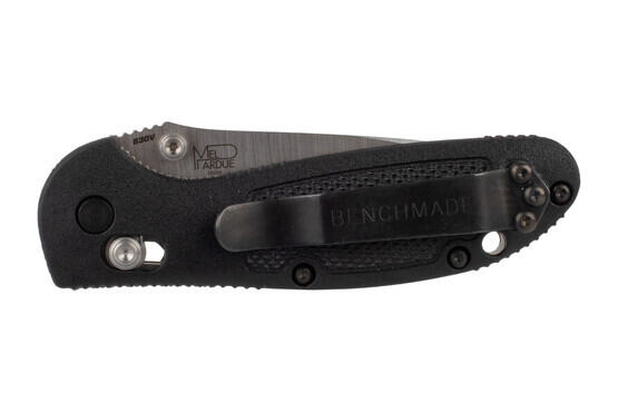 Benchmade Mini Griptilian Folding Knife with black handle and 2.9-inch blade